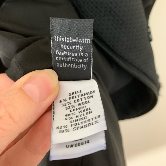 Diane Von Furstenberg belted coat/cap in black wool. Size S - Picture 7 of 9